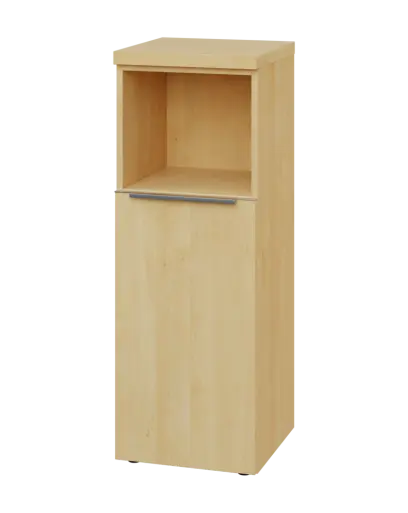 SIN 3 - 4DN kancelářská skříň, 1-dveřová/nika, levá, 1120x400x400, javor horský